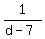 1%2F%28d-7%29