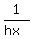 1%2F%28hx%29