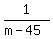 1%2F%28m-45%29