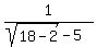 1%2F%28sqrt%2818-2%29+-5%29