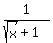 1%2F%28sqrt%28x%29%2B1%29