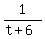 1%2F%28t%2B6%29