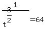 1%2F%28t%5E%283%2F2%29%29=64