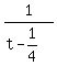 1%2F%28t-1%2F4%29