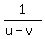 1%2F%28u-v%29