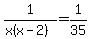 1%2F%28x%28x-2%29%29+=+1%2F35