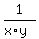 1%2F%28x%2Ay%29