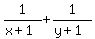 1%2F%28x%2B1%29++%2B++1%2F%28y%2B1%29