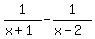 1%2F%28x%2B1%29-1%2F%28x-2%29