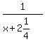1%2F%28x%2B2%261%2F4%29