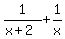 1%2F%28x%2B2%29%2B1%2Fx