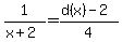 1%2F%28x%2B2%29=%28d%28x%29-2%29%2F4
