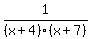 1%2F%28x%2B4%29%28x%2B7%29