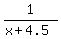 1%2F%28x%2B4.5%29