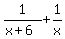 1%2F%28x%2B6%29%2B1%2Fx