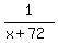 1%2F%28x%2B72%29