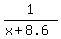 1%2F%28x%2B8.6%29
