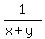 1%2F%28x%2By%29