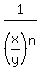 1%2F%28x%2Fy%29%5En