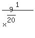 1%2F%28x%5E%289%2F20%29%29