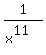 1%2F%28x%5E11%29