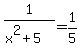 1%2F%28x%5E2%2B5%29+=+1%2F5