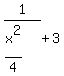 1%2F%28x%5E2%2F4%29%2B3