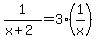 1%2F%28x+%2B+2%29+=+3%281%2Fx%29
