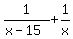 1%2F%28x-15%29%2B1%2Fx