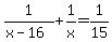 1%2F%28x-16%29%2B1%2Fx=1%2F15