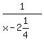 1%2F%28x-2%261%2F4%29