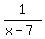 1%2F%28x-7%29