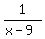 1%2F%28x-9%29
