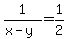 1%2F%28x-y%29=1%2F2
