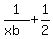 1%2F%28xb%29+%2B+1%2F2