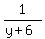 1%2F%28y%2B6%29