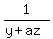 1%2F%28y%2Baz%29