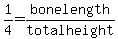 1%2F+4+=+bone+length%2Ftotal+height+