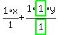 1%2F1%2Ax%2B1%2Fhighlight_green%28+1+%29%2Ahighlight_green%28+1+%29%2Ay