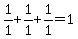 1%2F1%2B1%2F1%2B1%2F1=1