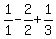 1%2F1+-+2%2F2+%2B+1%2F3