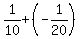 1%2F10%2B%28-1%2F20%29