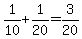 1%2F10%2B1%2F20=3%2F20