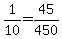 1%2F10=45%2F450