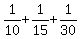 1%2F10+%2B+1%2F15+%2B+1%2F30