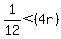 1%2F12%3C%284r%29