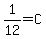 1%2F12=C