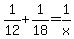 1%2F12+%2B+1%2F18+=+1%2Fx