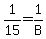 1%2F15+=+1%2FB