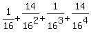 1%2F16%2B14%2F16%5E2%2B1%2F16%5E3%2B14%2F16%5E4